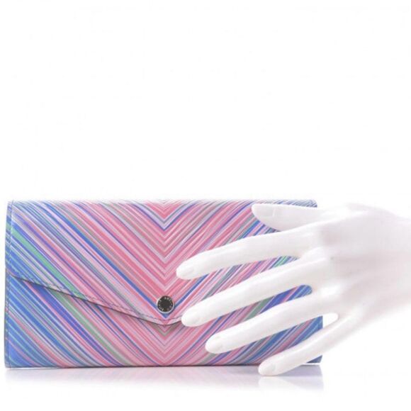 Louis Vuitton Epi Tropical Sarah Wallet Blue Rose NWOT - Picture 5 of 9